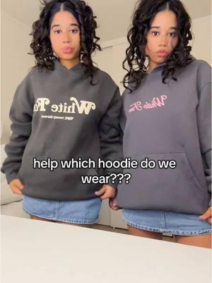 which hoodie is the best🤗 all hoodies from @White Fox Boutique 🌺 use code “AATIKTOK” for $$ off! #whitefox #whitefoxboutique #twinsisters #curlyhairroutine #longhair