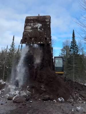 Building a bridge in 12° weather... right on the edge of freezing water?! A northern Michigan town is getting a new asset and Team Elmer's crews are on the job! #northernmichigan #heavyequipmentoperator #michiganmade #bridge