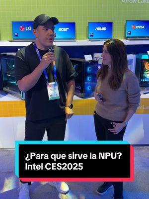 La NPU (Unidad de procesamiento neuronal) más allás de regalarnos capacidades para generar y ejecutar apps y funcionalidades con IA... Nos permite 2 cosas muy relevante como lo explica Juliana Hurtado directora de ventas de consumo de Intel Latam: ✅ Mayor seguridad: Ahora todos los procesos IA se hacen localmente sin necesidad de subir nuestra información a la red. ✅ Mayor rendimiento y mejora en la eficiencia energética: Ahora la CPU no solo trabaja en conjunto con la GPU, SSD y memoria RAM...Ahora también asigna tareas a la NPU para liberarse y así tener mayor capacidad de respuesta para tareas más pesadas... Intel este 2025 le está apostando mucho al desarrollo IA para hacer todo más fácil, sea para ofimática, gaming, edición, trabajo... las NPU llegaron para quedarse y seguro irá creciendo su uso y obviamente sus beneficios... @Intel Corporation  #intel #ces2025 #npu #ia 