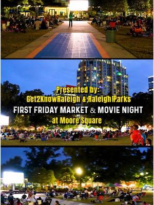 Drop your movie suggestions in the comments for this season of First Friday Market and Movie Night at Moore Square, running every First Friday from April through November! We will post the final movie lineup next month. About the event: Get2KnowRaleigh and Raleigh Parks are back with the fourth year of 'First Friday Market and Movie Night' a Free community event in Downtown Raleigh for all ages! This is a monthly event featuring free outdoor movies, food trucks, a local artisans’ market, live music, and free games! The event will run on the first Friday of each month from April through November. Vendor applications are now open. For event and vendor information, please see the link in bio or visit www.get2knowraleigh.com - Vendor Info tab. #raleighnc #raleighdowntown #popupmarketsRaleigh #firstfridayraleigh #downtownraleigh #raleigh #raleighevents #outdoormovie #raleighfoodtruck #foodtrucks #firstfriday