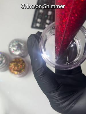 Let’s fill this order for Carly! 4 beautiful party size jars satisfyingly filled to order. 🥰 #piping #bodyglitter #faceglitter #glittergel #makeup #gel #holographic #silver #gold #goddess #crimson 