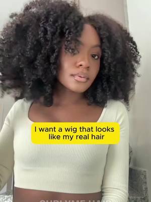 When you wamt a wig that looks like your real hair🤭💓 #customershare #viralvideo #beginnerfriendly #afrocurly #kinkycurlyhair #kinkycurly #viral #forupage #fyp 