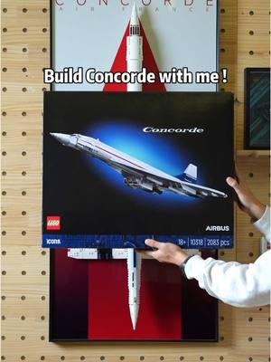 Build Lego Concorde with me!#lego #legoframe #afol #concorde #airplane 