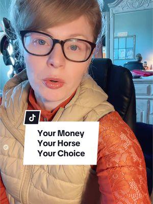 Replying to @Meadow Sultan excellent point! Better safe than sorry when selecting horses to buy. #purchasinghorses #horseauction 