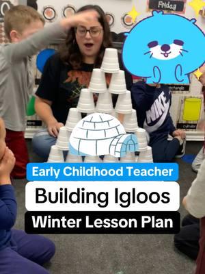 Here is a fun way to “build igloos” with toddlers and preschoolers!  I used whatever cups I had on hand! The white styrofoam looked better but didn’t hold up as long in the Building Center afterward. The plastic cups didn’t have the ice look, but they held up longer.  The white paper cups were my favorite!  Comment SUB to try my lessons for free for a week! Send me a 👋 in my DMs to make sure your settings allow me to send things!  #preschoolteacher #earlychildhoodeducator #earlychildhoodeducation #childcareprovider #homedaycare #daycare #finemotorskills #toddleractivities #childdevelopment #curriculum #lessonplans #pretendplay #teachersoftiktok #teacherlife #daycareteacher 