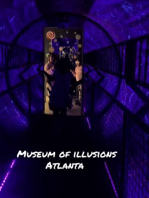 We walked the runway @Museum of Illusions !!!  It actually was scary bc it felt like you were moving eveb though we weren’t! Very cool! #museumofillusions #MOIatlanta 