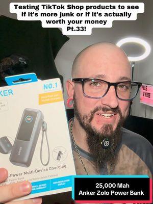 Testing tiktok shop products Pt.33! #anker #ankerhighpower #ankershop #zolo #powerbank #fastcharging #TikTokShop #TiktokShopHolidayHaul #Techtok   #NewYearNewAura #newyear #travel #ElectronicsWeek #tiktokshopjumpstartsale #tiktokshoploveatfirstfind 