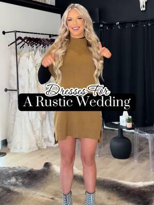 Obsessed with these looks😍🤠 @Landree Bryant #rusticwedding #2025bride #2026bride #bridetobe #fyp #viralvideo #westernwedding #trendywedding #stockyards #sleeveweddingdress 