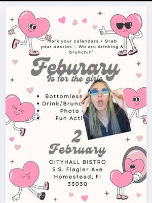 CityHall bistro in homestead #greenscreen #galentines #miami #homestead #cutlerbay #restaurants #valentines #brunch #girlsbrunch #feburary #girlsnightout #bottomlessmimosa #fyp