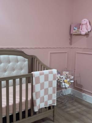 from guest room to nursery 🎀🫧🩰🤍 still need all the small details but loving it so far #nursery #nurserydecor #RoomTour #babynurserydecor 