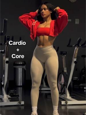 Cardio & core 🤍 #motivation #GymTok #coreworkout #gym #abworkout 