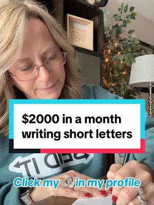 I've been writing letters and getting paid for a year!! Ask me how! ✍🏼✉️💰 #sendit #paid2write #makemoneyfromhome #letters #writingletters #paidperletter #letterwriting #goals #sidehustles #senditacademy