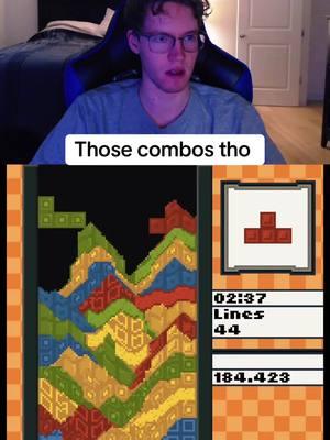 It cleared down so fast #ctwc #nes #tetris #goatythroaty #satisfying #rolling #asmr #nestetris #viral #gaming #retro #USA #texas #california #sandtetris #sandtrix