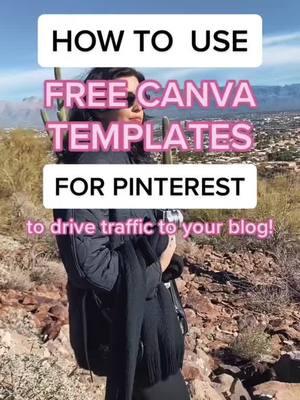 How to use free canva templates to make pinterest pins so yo you can drive traffic to your blog #canvatipsandtricks #pinteresttemplates #canvatemplates #LearnOnTikTok #malenapermentier #onthisday 