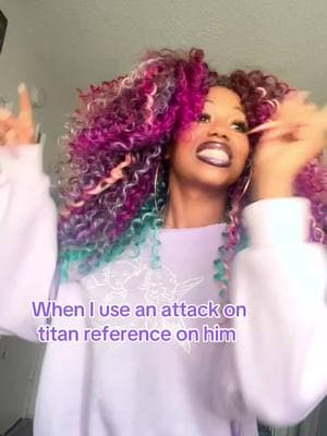 😏😏 #attackontitan #BlackTikTok #90sbaby #blackgirlmagic #fyp #melanin #boldhairedgirl #nerdtok #bighairdontcare 