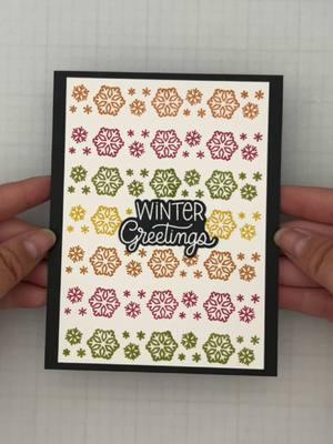 The holidays might be over, but winter just started and it's been chilly!  #asmr #cardmaking #stamping #cards #crafts #DIY  #winter #snowflakes 