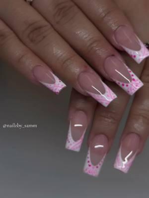 Clase Azul nails but make it pink!💗💗 #nailsoftiktok #fyp #pink #nailtechcheck #chicagonailtech #chicagotiktok #chicagonailartist #gelxnails #claseazulnails #nails💅 #frenchtipnails 