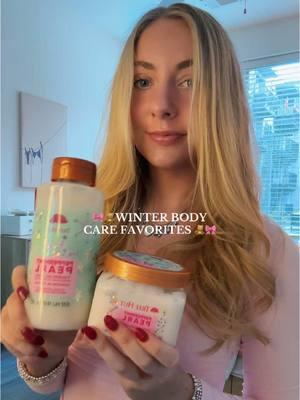 @Tree Hut peppermint pearl body wash and scrub  @Truly Beauty vanilla baby oil and body butter  @LOCCITANE shower oil  @eos Products whipped shea sugar lotion  @Loving Tan deluxe face tan  @TANOLOGIST gradual tanning lotion  @Victoria’s Secret bombshell perfume and lotion 💖💖💖  #bodycare #frangrance #perfume #winterbodycare #smellgoodfavorites 