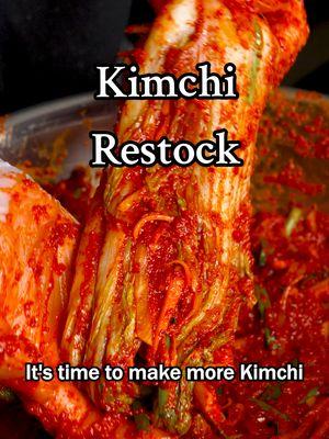 Time to Restock Kimchi! Full Recipe is on our Blog, LlNK is in our Bl0! Just type “Kimchi” in the search!❤️  #kimchi #koreanfood #healthy  #EasyRecipes #recipes 