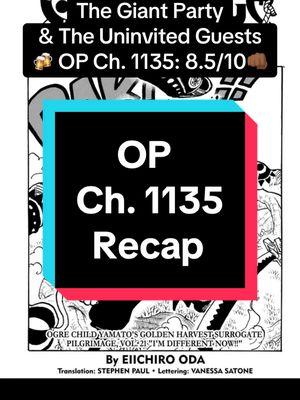 Ooo te plot thickens but the party ensues. The peaceful island slow decend into war  commences! ##onepiece##Saul##Jarul##Holyknights##Loki##Elbaph##onepiece1135