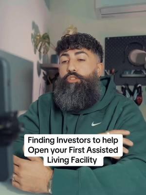 If the financial side is holding you back from opening your first assisted living facility, you should consider working with an investor.  Connect with your own community or take yourself out there and connect with investors at your local real estate meetups. #assistedlivingfacility #carehomebusiness #assistedlivingbusiness #nurses #rcfe #ral 