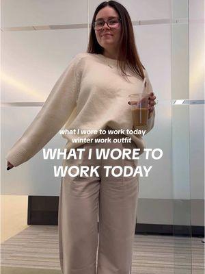 💼❄️ what I wore to the office day!! #workoutfit #winterworkoutfits #officeoutfit #whatiwore #whatiworetowork #workootd #creatorsearchinsights #businesscasual  What I wore to work Work ootd Winter work outfit Business casual outfit