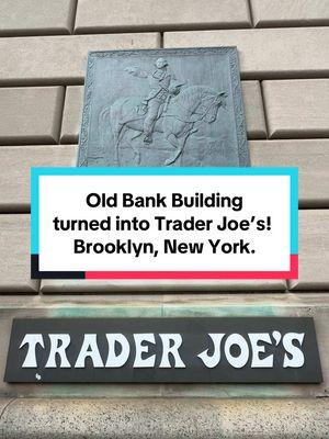 Check out this ICONIC Trader Joe’s location in Brooklyn New York! It used to be an old bank building. You’ve got to visit this location if you get the chance! #traderjoes #traderjoesfoodreviews #traderjoeshaul #traderjoesmusthaves #traderjoescookbook #traderjoesfinds #traderjoeslist #fyp #fypシ #viral #trending  #healthymeal #healthyrecipe #EasyRecipe #EasyRecipes #traderjoestalia #heathymealideas #groceryshopping #traderjoesnew #traderjoesnewproducts