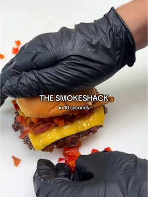 Never shy with the cherry peppers 🙂‍↔️ #SmokeShack #ShakeShack #ShakeShackMenu #FYP 