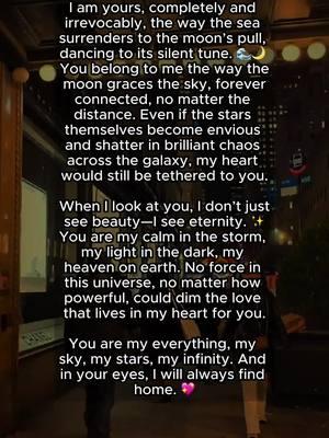 In your eyes, I’ve found my heaven and my forever. 💫❤️ #ForeverYours #EternalLove #YouAreMyUniverse #HeartfeltWords #HeavenInYourEyes #RomanticConfession #LoveThatLasts #SoulmateVibes #UnbreakableBond #InfiniteLove 