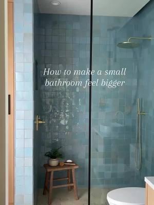 Bathrooms can be small and every inch counts. Here’s some of my favorite tips and tricks to make a space feel better. Floating down is always help. The more of the floor you can see it always makes the filter bigger. Direct link: https://liketk.it/51kBP #bathroomdesign #remodelingtips #bathroomreno #interiordesigntip