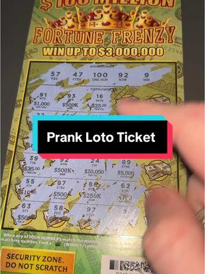 Prank Lotto Ticket #prank #lottory #lottoboys #lottolearn #lottotickets 