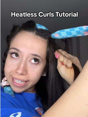 Heatless Curls Tutorial🤍 #heatlesscurls #heatlesshair #hairtok #hairinfluencer #pantene #garnier #redken #healthyhair #CapCut 