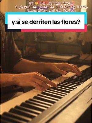 “y si se derriten las flores?” played live from my home studio 🥀🥀🥀 #piano #pianist #pianista #data #tainy #youngmiko #themarias #mañana #lilbabygrand 