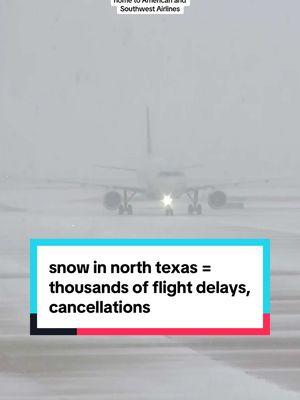 This storm is expected to hit Atlanta on Friday, then move up the Mid-Atlantic, so we could be talking DAYS of delays and cancellations. #txnews #texas #dfw #northtexas #dallas #dallastx #dal #airtravel #winterweather 