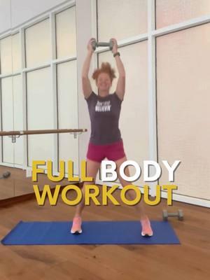 Save for later! Make this full body routine a HIIT workout by doing each movement for either 40 seconds/rest 20, OR, 50 seconds/rest 10. Do 4-5 rounds! ⁠ #fullybodyworkout #fitness #fitnessmotivation #getfit #exercise #fitnessroutines #webmd