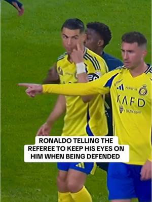 Ronaldo taking exception to the defending against him #CR7 #Ronaldo #Cristiano #CristianoRonaldo #Portugal #AlNassr #SaudiLeague