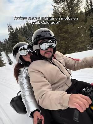 Cuánto cuesta montar en motos en Vail Colorado? #snowmobile #colorado #vailcolorado 