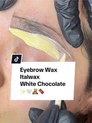 Brow Waxing ✨ #waxing #eyebrowwax #browwax #italwaxwhitechocolate #italwax #CapCut 