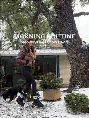 morning recovery day routine (& SNOW DAY) ☃️❄️ #morningroutine #recoveryday #snowday #activerecovery #fitness #fyp #foryou #breakfast #healthybreakfast #puppy #bernesemountaindog #workoutset #skincare #morningskincare #vitaminc #routine #Vlog #morningvlog #diml #dayinmylife #girlworkout 