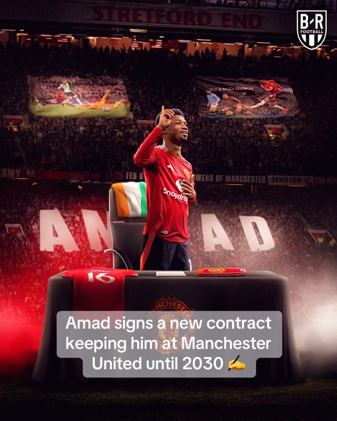 Amad Diallo is at Manchester United for the long haul 🫡 #amad #amaddiallo #manutd #manutdtiktok #manu #manchesterunited #ivorycoast 