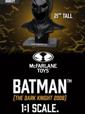 New DC Direct! Batman: The Dark Knight Movie (2008), (21" Tall) 1:1 Scale Cowl Replica! Available for Pre Order! LINK IN BIO #ToddMcFarlane #McFarlaneToys #McFarlaneToysStore #DCDirect #Batman #TheDarkKnight #CowlReplica #1:1Scale #21"Tall