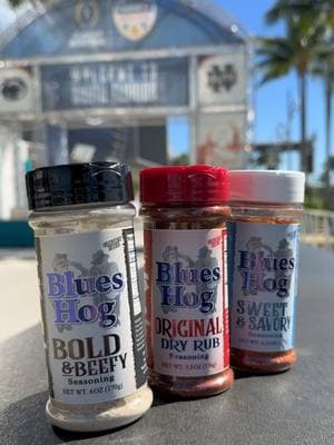 We’re keepin’ it Bold & Beefy at the @Orange Bowl 👀🔥 Join us at Fan Fest for the Blues Hog Burger Battle, Wing Eating Competition & more… Who are you rooting for? #orangebowl #blueshognation #miami #florida #seasonings 