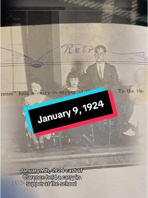 Let’s find out what was going on at my great grandma’s high school on this day in 1924. #oldyearbooks #1920s #vintagebooks 