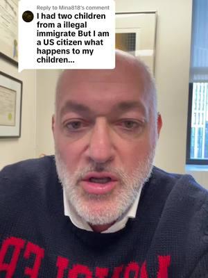 Replying to @Mina818 Brad Bernstein answers a question about what happens to U.S. citizen children if an undocumented parent is deported. Brad explains that in such a situation, the U.S. citizen children either accompany the deported parent to their home country or remain in the United States, potentially being raised by others who may become their legal guardians. Regardless of whether they stay or go, the children will always retain their U.S. citizenship. Once they reach adulthood, they are free to return to the United States and live there as American citizens. Brad Bernstein is a licensed immigration attorney with over 30 years of experience and founder of the Law Offices of Spar & Bernstein. Known for tackling complex immigration cases, Brad has helped thousands of clients navigate the U.S. immigration system. #ImmigrationLaw #USCitizenship #FamilySeparation #Deportation #ImmigrationHelp #BradBernstein #SparAndBernstein #SuperLawyer #USImmigration #KnowYourRights #ImmigrationAdvice