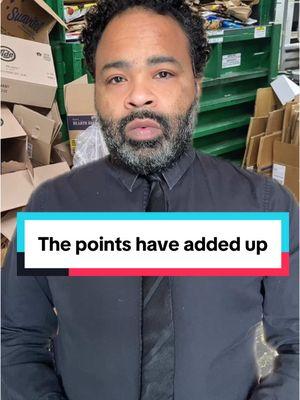 The points have really added up … #workinginretail #manager #retail #customerservice #walmartbelike #termination #retailskit #managersbelike #retailproblems #retailking #cantcomeintoday #calloutofwork #fypシ 