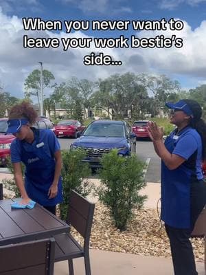 Tag your work bestie below! #Culvers #TrueBlueCrew #Teamwork 