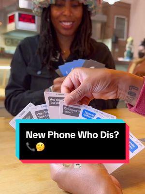 New Phone Who Dis? 📞🤔Shoutout to my boo, Venus for always being down for my shenanigans! 🤭  #newphonewhodis #cardgame #games #GameNight #gamenightideas #gamenightfun #datenight #datenightideas #slumberparty #frienddate #girlsday #LetsPlay #adultgames #tiktokshopmademebuyit #newyearnewaura #newyearnewme 