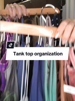 Tank top organization!!!! #tanktophanger #tanktopoutfit #tanktops #fashun 