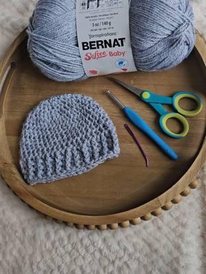 The cutest little hat! I'm loving adding all of the details to these  hats for added cuteness 😍 only 28 days left until we donate all of the hats to the NICU where my son was born for his 1st birthday 🥰🥰🥰 @JOANN ®  #crochethats  #crocheter  #crocheting #bernatsofteebaby #babyyarn  #bearears  #bearhat   #babyhat  #nicumom  #nicustrong  #preemiemom  #preemie  #preemiestrong  #crochetideas  #crochetinspo  #crochettok 