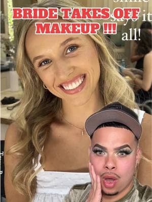 Bride Takes off makeup! Oh no booo I’M A MAKEUP ARTIST NOT A MAGICIAN 🪄  #wedding #weddingmakeup #storytime #makeupartist #weddinghorrorstory #makeup #beauty #fypシ #fyp #greenscreenvideo 